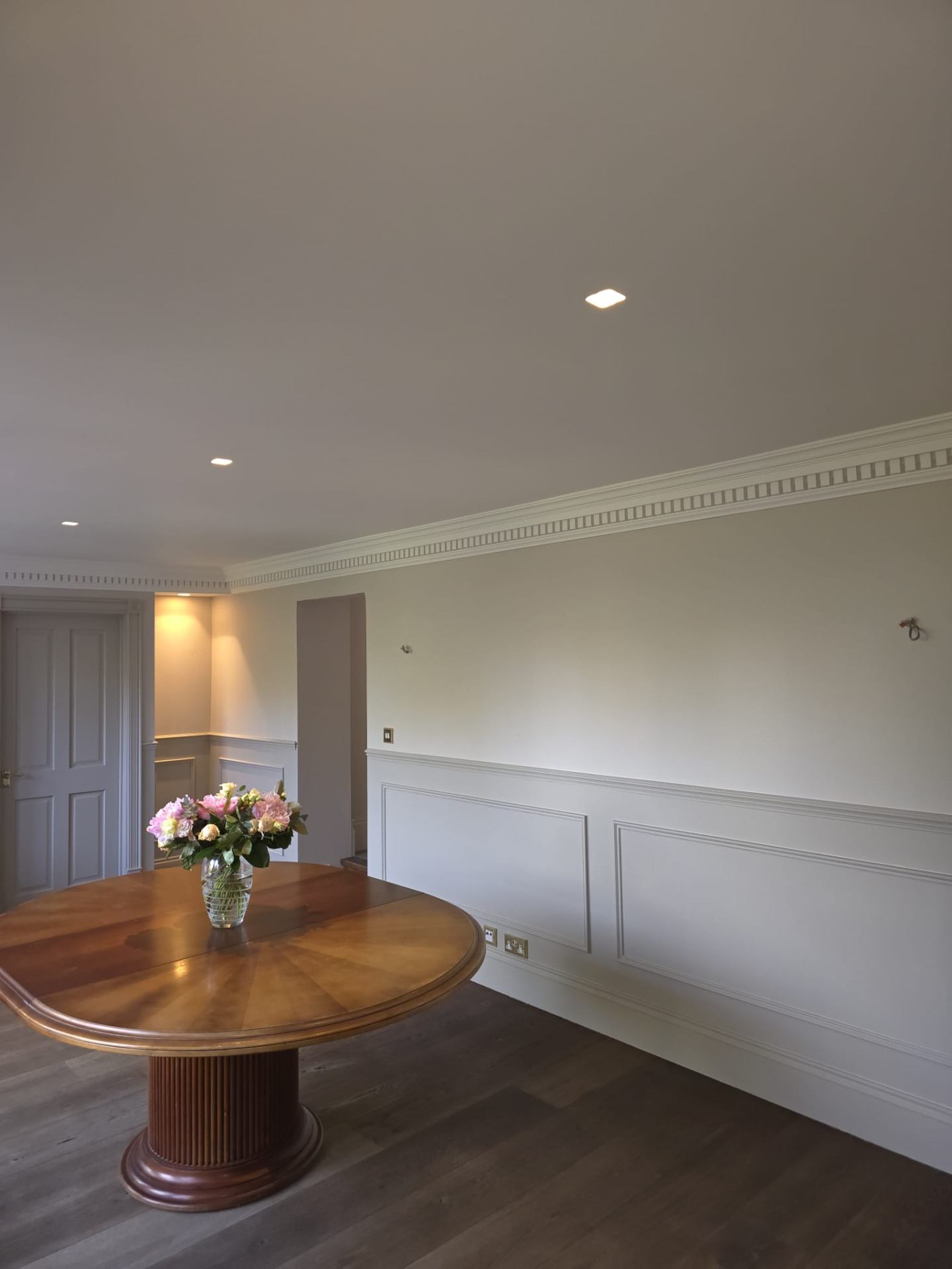 Neutral painted hallway with white doors ready for property viewings