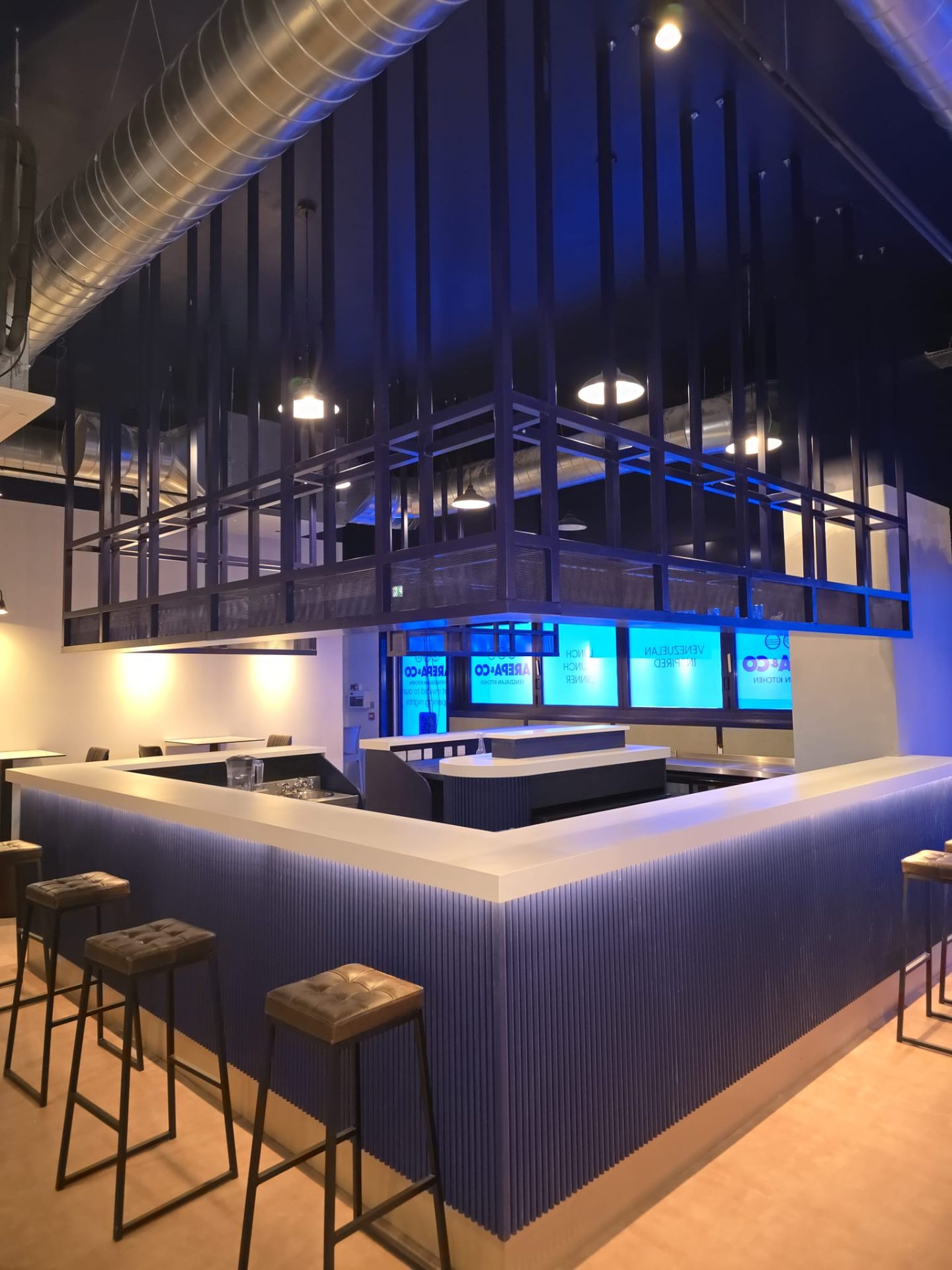 Commercial restaurant bar interior repainted by Shreeve and Sons commercial painters in South London